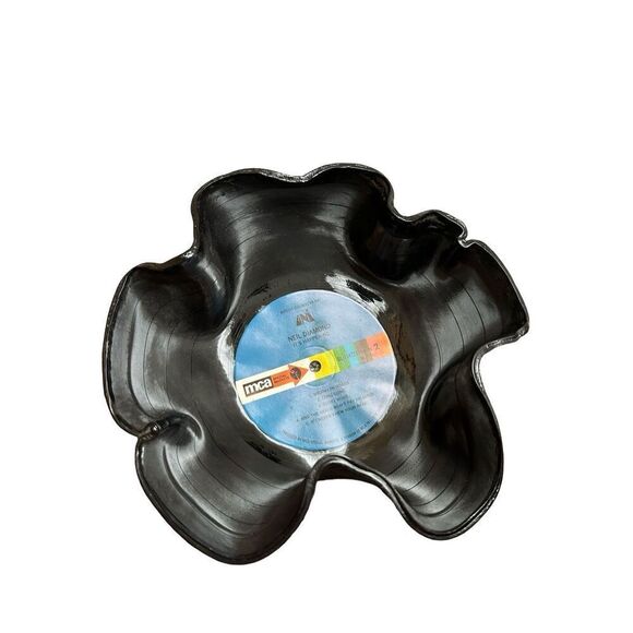 Vinyl Record Handmade Unique Decor Piece Bowl for Trinkets - Picture 3 of 3